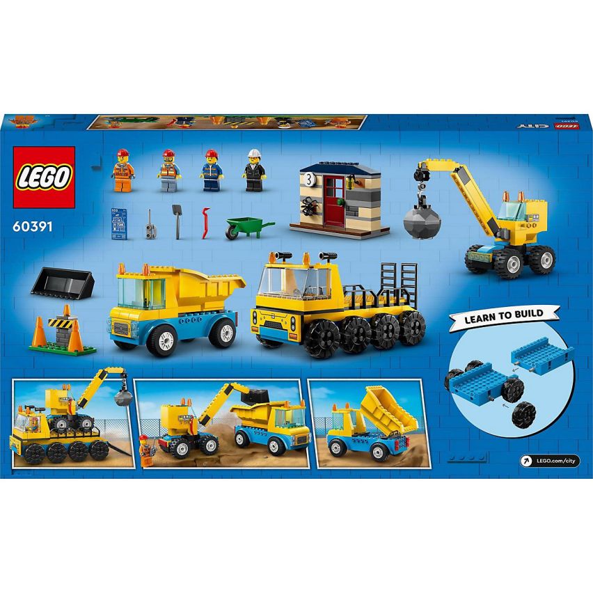 Trend's Center Online-Shop Lego City Baufahrzeuge und Kran mit Abrissbirne  60391