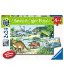 Ravensburger Kinderpuzzle 2x24tlg. Saurier 05128