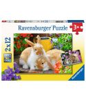 Ravensburger Kinderpuzzle 2x12tlg. Kleine Kuschelzeit  