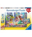 Ravensburger Kd.Puzzle 2x24tlg. Zauberhafte Meerjungfrauen