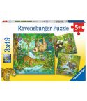 Ravensburger Kinderpuzzle 3x49tlg. Im Urwald