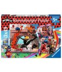 Ravensburger Kinderpuzzle 3x49tlg. Ladybug und Cat Noir