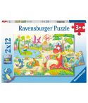Ravensburger Kinderpuzzle 2x12tlg. Lieblingsdinos