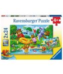 Ravensburger Kinderpuzzle 2x24tlg. Familie Bär geht campen