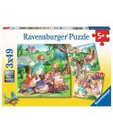 Ravensburger Kinderpuzzle 3x49tlg. Kleine Prinzessinnen