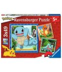 Ravensburger Kinderpuzzle 3x49tlg. Pokemon 05586 