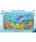 Ravensburger Rahmenpuzzle 15tlg. Tierkinder unter Wasser    