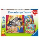 Ravensburger Kinderpuzzle 3x49tlg. Tiere auf der Bühne 