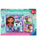 Ravensburger Kinderpuzzle 3x49tlg. Spielzeit mit Gabby