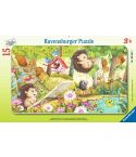 Ravensburger Rahmenpuzzle 15tlg. Lustige Gartentiere 05661