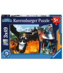 Ravensburger Kinderpuzzle 3x49tlg. Dragons: Die 9 Welten