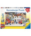 Ravensburger Kinderpuzzle 2x24tlg. Bei der Feuerwehr