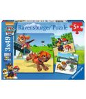 Ravensburger Kinderpuzzle 3x49tlg. Team auf vier Pfoten