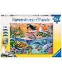 Ravensburger Kinderpuzzle 100tlg. XXL Bunter Ozean