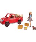 Barbie Spaß auf dem Bauernhof "Fahrzeug mit Puppe" GFF52