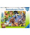 Ravensburger Kinderpuzzle 200tlg. XXL Lustige Bauernhoftiere