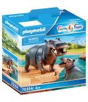 Playmobil Zoo Flußpferd mit Baby 70354