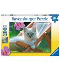 Ravensburger Kinderpuzzle 200tlg. XXL Weißes Kätzchen