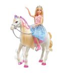 Barbie Prinzessinnen Tanzendes Pferd und Puppe GML79