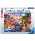 Ravensburger Puzzle 1000tlg. Sonnenuntergang über Amsterdam