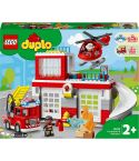 Lego Duplo Town Feuerwehrwache mit Hubschrauber 10970