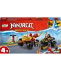 Lego Ninjago Verfolgungsjagd mit Kais Flitzer & Ras Motorrad