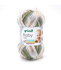 Gründl Wolle Baby Color Nr.09 olive jade grau multicolor