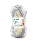 Gründl Wolle Baby Color Nr.10 grau naturgelb multicolor