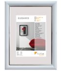 Bilderrahmen-Kunststoff Elegance 30x40cm Metallic-Weiss