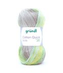 Gründl Wolle Cotton Quick Batik 100g grün-gelb-Mix Nr.03