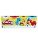 Hasbro Play-Doh 4er Pack blau, gelb, rot, weiß