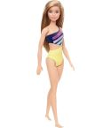 Mattel Barbie Beach Puppe mit Badeanzug im Streifenmuster