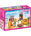 Playmobil Dollhouse Wohnzimmer mit Kaminofen
