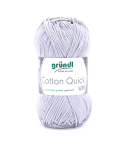 Gründl Wolle Cotton Quick Uni Nr.129 Hellgrau