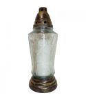 Glas-Grablampe weiss 115/290mm