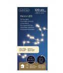 LED Micro Lichterkette warmweiss 100-LED 1,59m