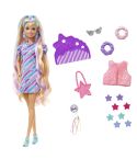 Mattel Barbie Totally Hair Puppe(blond)im Sternenprint Kleid