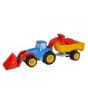 Simba Sandspielzeug Traktor mit Anhänger L54cm