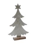 Weihnachtsbaum/Sockel silber 32x20x5cm