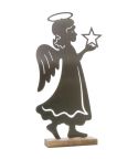 Engel mit Stern auf Sockel 37,5x20x6cm
