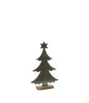 Baum mit Stern auf Sockel 25,5x15x5cm