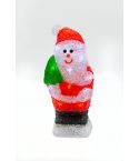 LED-Santa mit 20 Lampen weiss 25x10x9cm