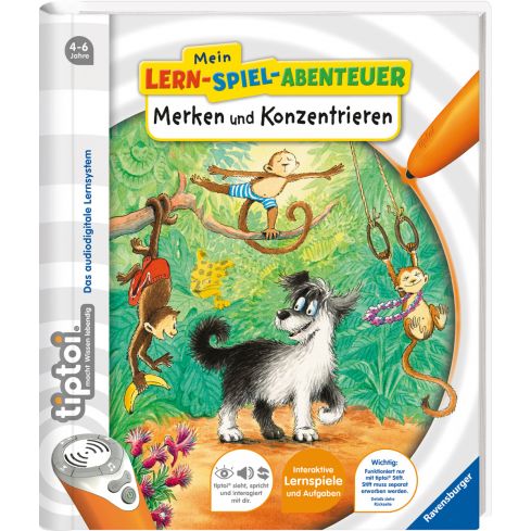 Ravensburger Tiptoi Lern-Spiel-Abenteuer - Merken&Konzentrieren