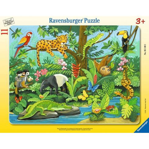 Ravensburger Rahmenpuzzle 11tlg. Tiere im Regenwald 05140