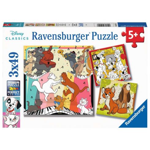 Ravensburger Kinderpuzzle 3x49tlg. Tierisch gut drauf