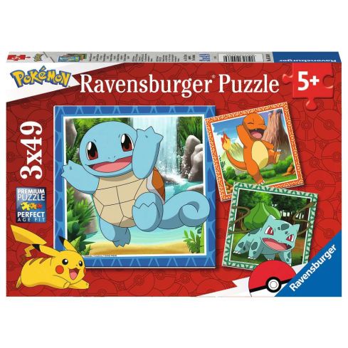 Ravensburger Kinderpuzzle 3x49tlg. Pokemon 05586 