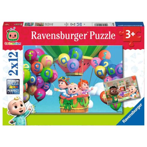 Ravensburger Kinderpuzzle 2x12tlg. Lernen und Spielen       