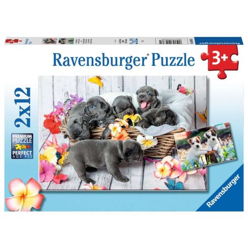 Ravensburger Kinderpuzzle 2x12tlg. Kleine Fellknäuel      