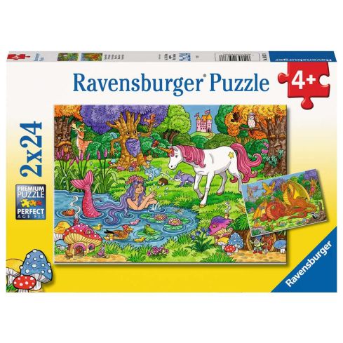 Ravensburger Kinderpuzzle 2x24tlg. Magischer Wald      