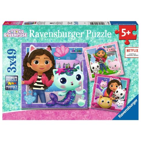 Ravensburger Kinderpuzzle 3x49tlg. Spielzeit mit Gabby